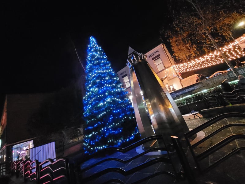 Hucknall's colourful Christmas tree