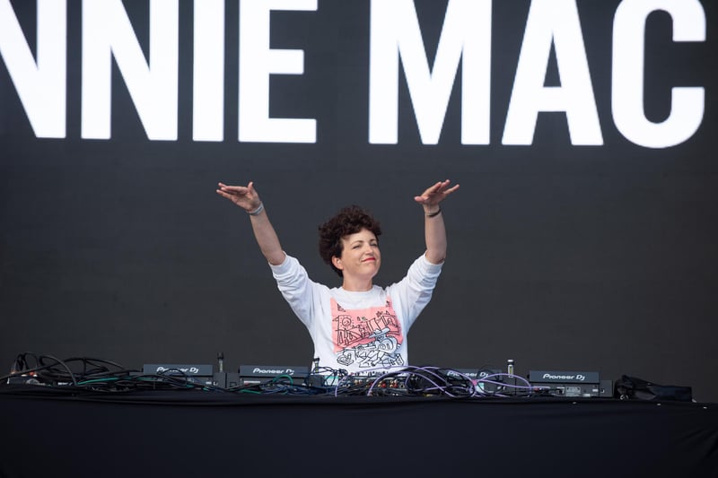 Annie Mac DJs on the Common Stage. Picture: Vernon Nash (290821-209)