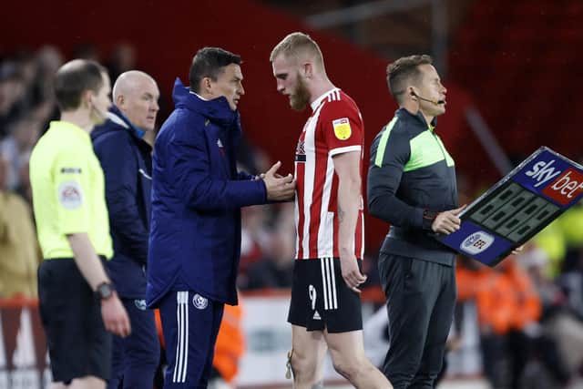 Sheffield United pair Oli McBurnie and Paul Heckingbottom both referenced QPR's Covid cancellation in their post-match interviews: Richard Sellers / Sportimage