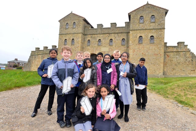 Hadrian Primary school children were taking part in a project at Arbeia Roman Fort four years ago. Have you spotted anyone you know?