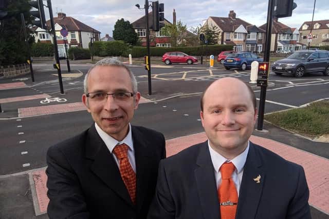 Councillors Simon Clement-Jones and Richard Shaw say Greenhill Avenue and Greenhill Main Road junction is an accident blackspot