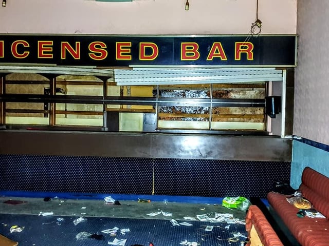 The bar was stripped beofre the doors shut for a final time