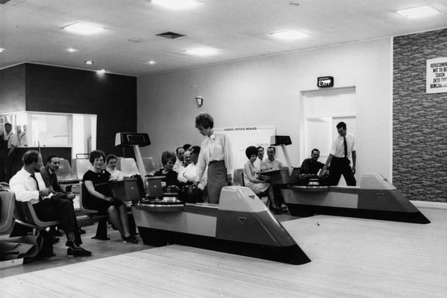 A view of the players area at the C.B.C. Bowl at Intake in September 1963