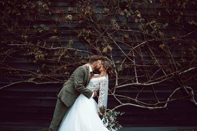 Sophie and Chris Cowen, who tied the knot on 10.12.20.