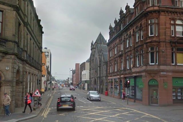 Academy Street in Inverness has seen a 60% reduction in NO2 compared with predicted levels.
