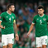Sheffield United and Republic of Ireland defender John Egan (right): Oisin Keniry/Getty Images
