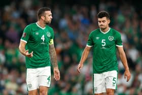 Sheffield United and Republic of Ireland defender John Egan (right): Oisin Keniry/Getty Images