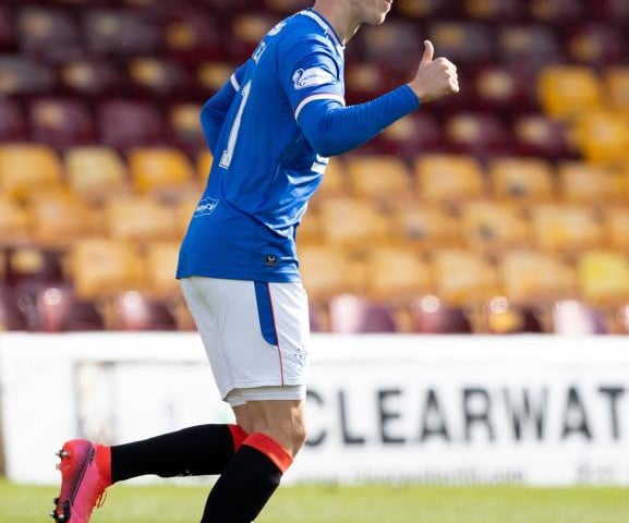 On late and too late to make much impact against a well-beaten Accies side.