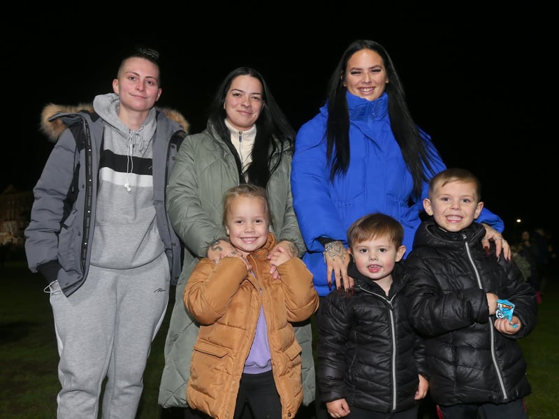 Southsea Fireworks will take place on Tuesday, November 4at Southsea Common. The festivities will start at 4pm with stalls and live entertainment before the fireworks at 7pm.


Pictured: Back row, left to right, Victoria Mein, Georgia Godfrey and Chloe Cole, and then the children, Winter, 4, Hudson, 3, and Theo, 6. 

Picture: Chris Moorhouse (jpns 011123-37)