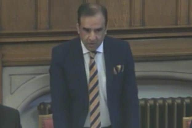 Coun Mohammed Mahroof, member of Sheffield City Council's education, children and families policy committee, asked if the city has a youth gang culture. Picture: Sheffield Council webcast
