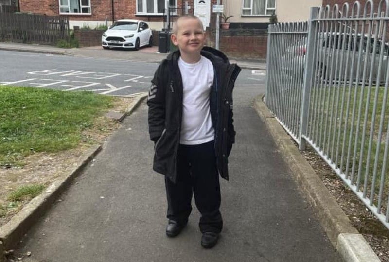 Parents from across the Portsmouth area shared photos as their children returned to school after the summer holiday on Thursday, September 2, 2021. Pictured is Lucas, aged eight.