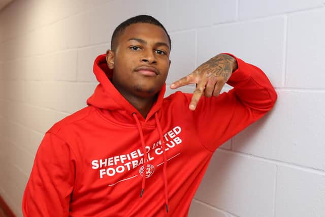 Rhian Brewster is set to make his Sheffield United debut when Fulham visit Bramall Lane this weekend: Simon Bellis/Sportimage