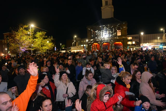 Market Place was filled by people after the event was cancelled in 2020.