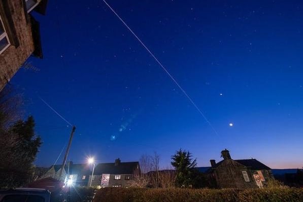 stephen-elliott-photography writes: "A bit more lockdown photography with a shot from my front garden capturing a pass of the ISS (International Space Station). You can find the exact times and locations online. so it's just a case of setting up your camera and hitting the shutter at the right time."