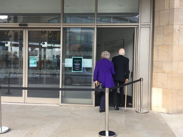 Several in store procedures such as back of house social distancing and limiting the number of visitors on escalators was in place