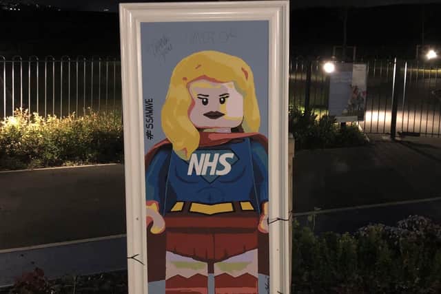 The NHS heroes tribute which has been spotted on the Waverley estate in Rotherham
