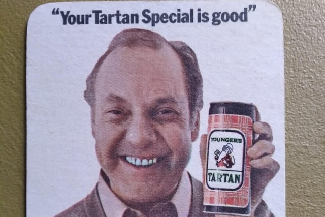 Tens of thousands of these mats were printed to promote the new cans of Tartan Special released in the 1970s.