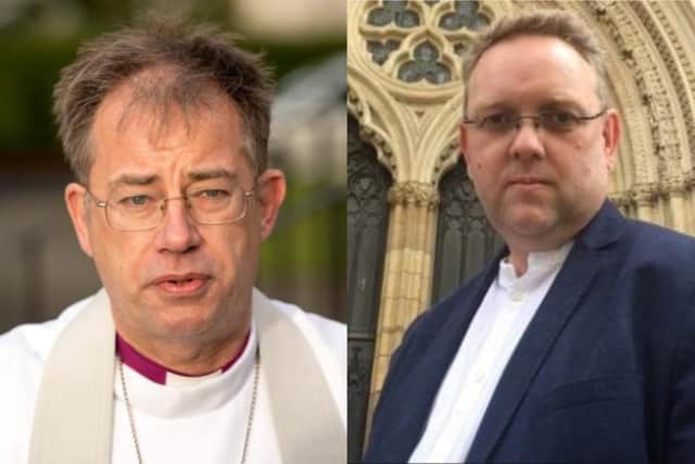 The former Bishop of Sheffield Rev Steven Croft (left) did nothing when Rev Matthew Inseon (right), the survivor of child sex abuse at the hands of a priest, wrote to him for help in June 2013, a review has found. Image on left by Jonathan Pow | http://jonathanpow.com