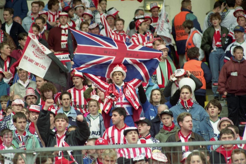 The Roker roar at Wembley in 1992. Can you spot someone you know?