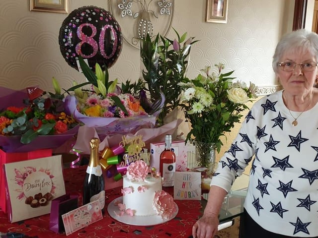 Cheryl Weatherley, said: "My mum Irene Clegg celebrated her 80th birthday on the 20th January."
