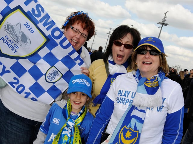 Fans outside Wembley ahead of kick-off.