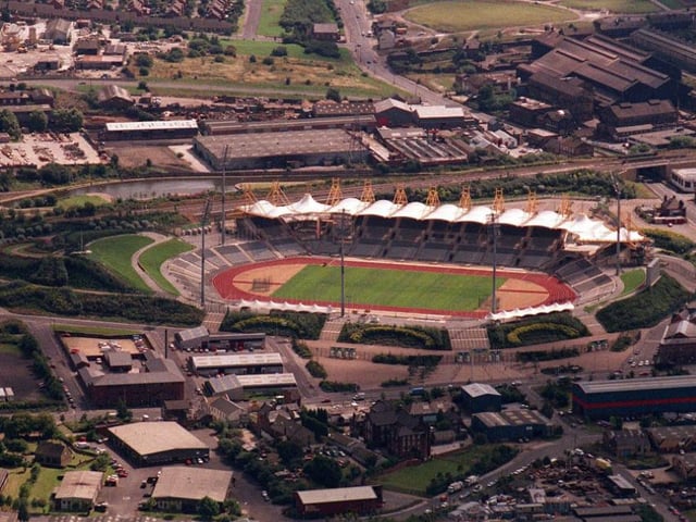 This is what Don Valley Stadium looked like from above in 1997