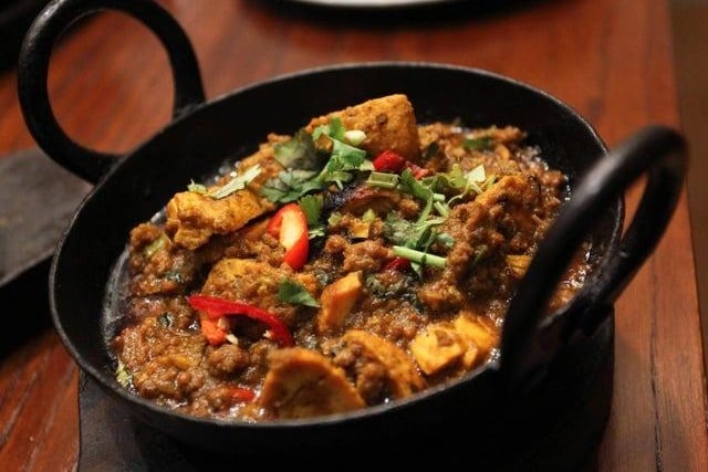 How could we not include something from Ashoka on this list? Pictured is their much-loved Taxi Driver curry - smokey chicken tikka with garlic keema & fresh green chillis in a cast iron karai. Be careful, it's hot.