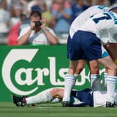 Paul Gascoigne and his England teammates perform the iconic 'dentist's chair' celebration 24 years ago today.