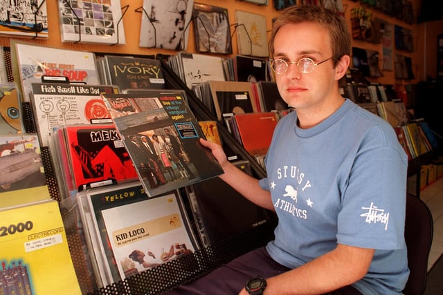 Manager Scott McCready of Fopp Records on Division Street in 1999. It also disappeared. although the company is still operating elsewhere