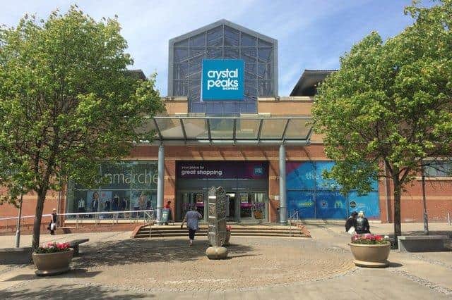 Police officers have warned that they are splitting up groups of youths congregating at Crystal Peaks shopping centre in Sheffield