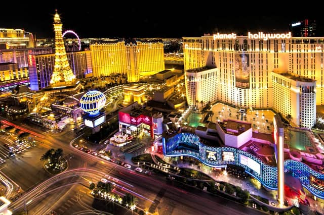 Ellie Vaughan was supposed to go to Las Vegas on April 1. Pictured is the city's infamous strip.