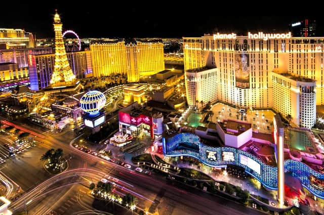 Ellie Vaughan was supposed to go to Las Vegas on April 1. Pictured is the city's infamous strip.