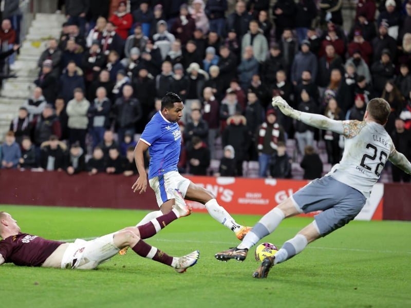 Alfredo Morelos scored twice as Rangers claimed a comfortable win at Tynecastle.