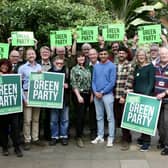 Members of Sheffield Green Party launching their Sheffield City Council 2024 election campaign in the Winter Garden, Sheffield. Picture supplied by Sheffield Green Party