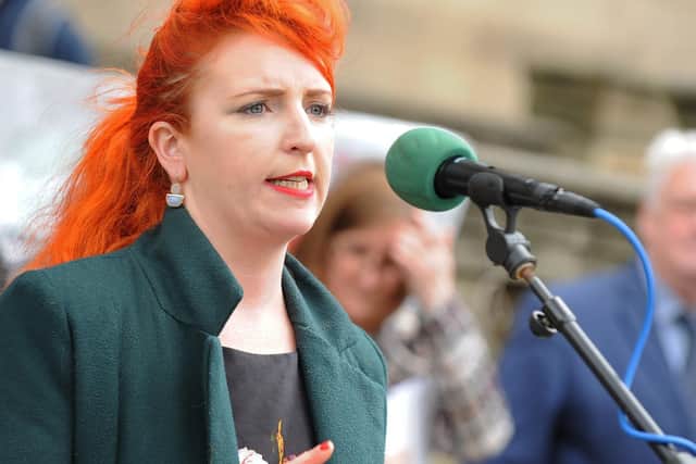 Furious Sheffield politicians have told of their anger over bus cuts revealed today. Louise Haigh, MP,  is pictured. Picture: Marie Caley