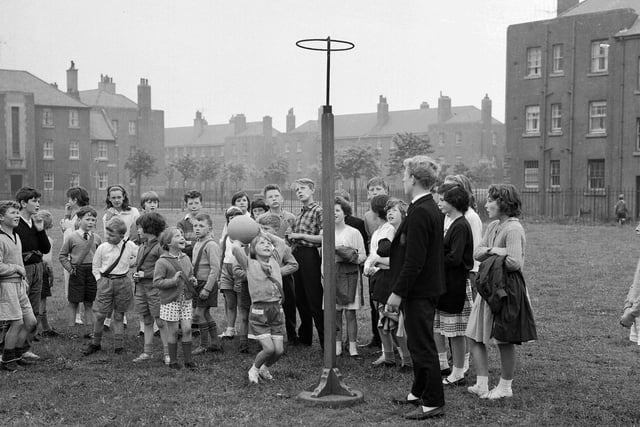 Craigentinny School sports netball, 1963.