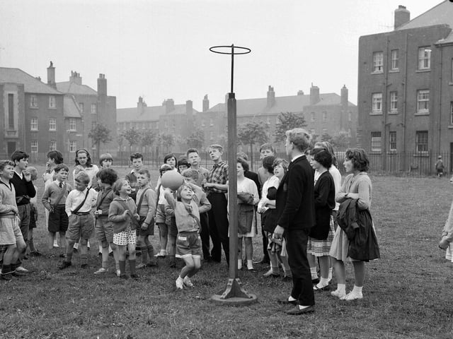 Craigentinny School sports netball, 1963.