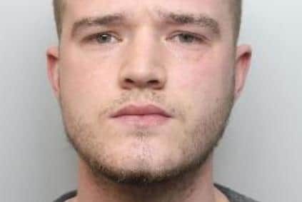 Pictured is Brandon Bailey, aged 26, of Manor Park Way, Sheffield, who was found guilty of conspiracy to possess a firearm with intent to endanger life and has pleaded guilty to possessing criminal property.