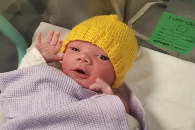 Karson Trent Danny Summersgill entered the world via c-section on 21 May at 9.09pm, born to mum Erin and dad Karl