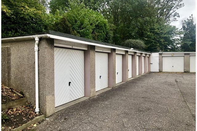 Single car garage located at the end of a row on Barnton Court. Electricity now installed with two lights and four three-pin sockets - Fixed price £35,000.