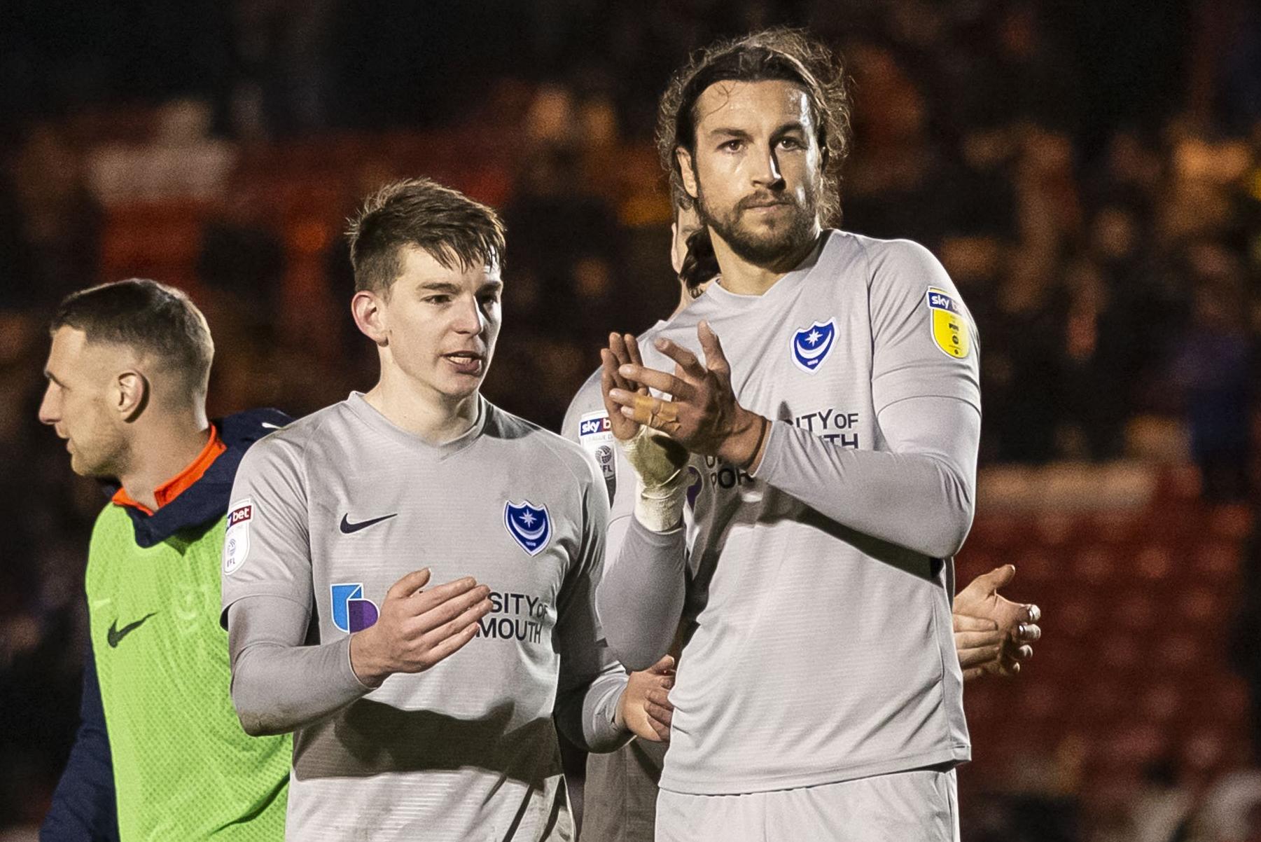 Steve Seddon, left, and Christian Burgess both left Pompey in the summer. Picture: Joe Pepler