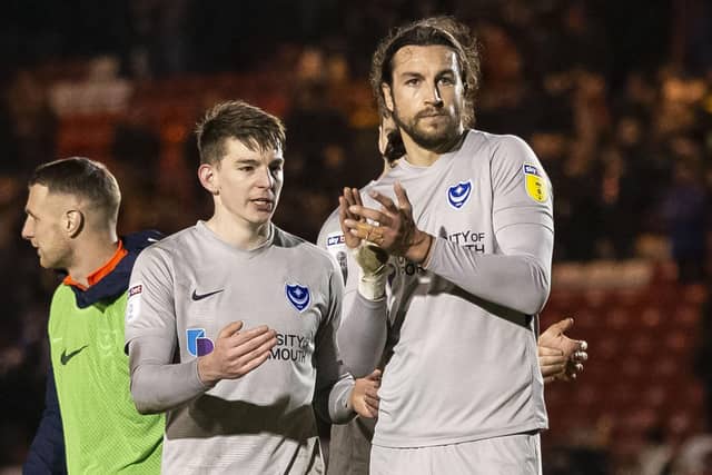 Steve Seddon, left, and Christian Burgess both left Pompey in the summer. Picture: Joe Pepler