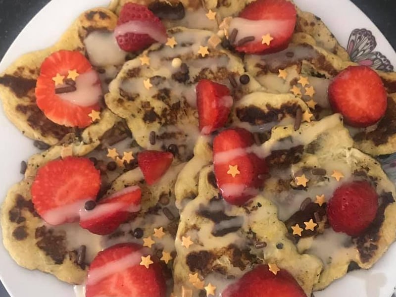 Nic Tipple shared this plate of pancakes.