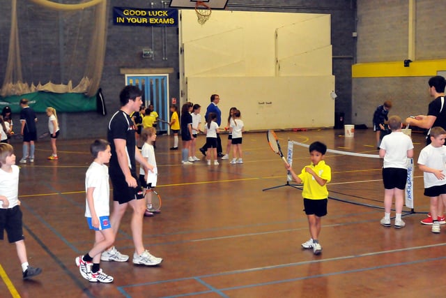 The primary school tennis event at High Tunstall College of Science.  Can you spot anyone you know in this photo from eight years ago?