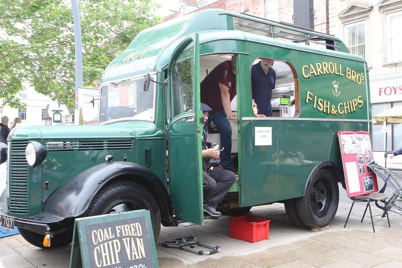 The historic Carroll Brothers fish and chip van made a return to Worksop as part of the festival.