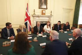 Prime Minister Keir Starmer and Deputy Prime Minister Angela Rayner meeting elected 'metro' mayors at 10 Downing Street (South Yorkshire Mayor Oliver Coppard attended online as he has Covid). Picture: Simon Dawson / No 10 Downing St