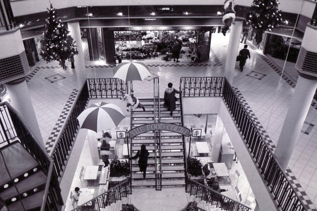 The Food Court at Orchard Square, Sheffield, in 1987