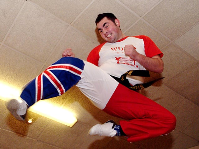 Greg Hendrie of the Ashfield Tigers  Kick Boxing team  won 3 world titles in Malta for Kick Boxing in 2006