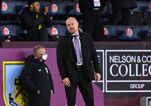 Sean Dyche, Manager of Burnley. (Photo by Clive Mason/Getty Images)