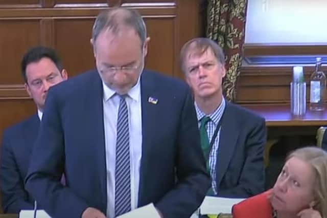 Paul Blomfield during today's debate. Mr Blomfield's father died 11 years ago today after receiving a diagnosis for an inoperable cancer. Credit: Parliament TV
